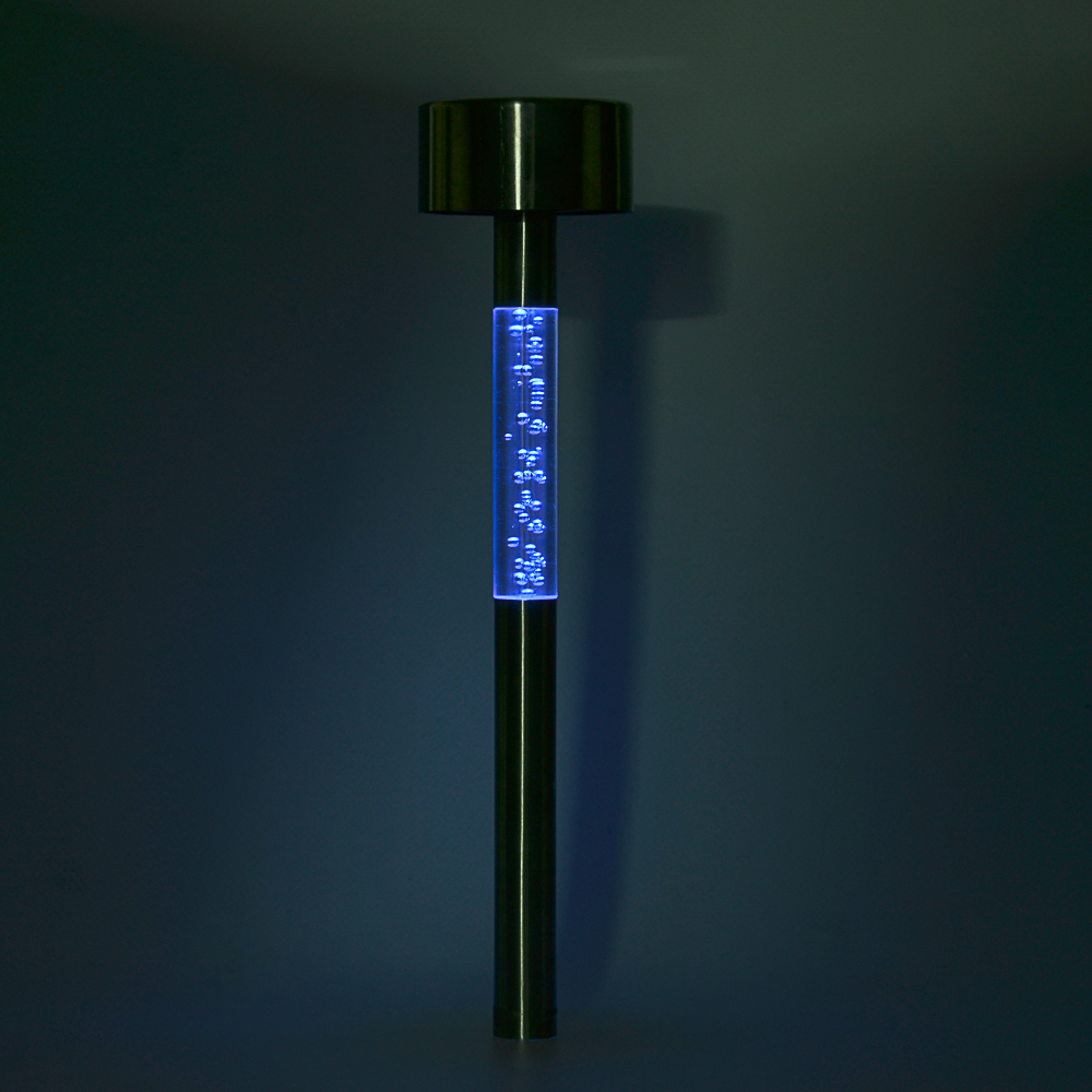 INBLOOM Фонарь садовый на солнечной батарее, 5,5x29см, 1LED, мульти, пластик, акрил, нерж.сталь, арт.№ 185-036