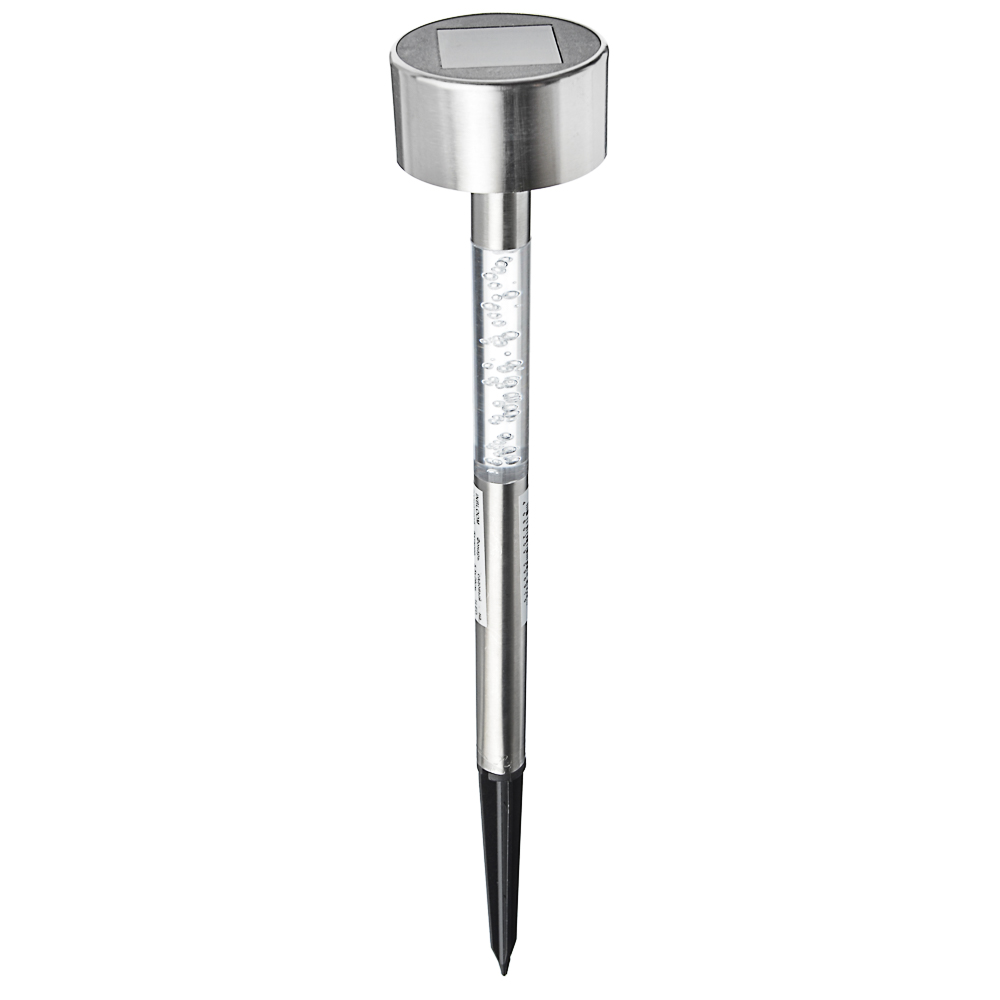 INBLOOM Фонарь садовый на солнечной батарее, 5,5x29см, 1LED, мульти, пластик, акрил, нерж.сталь, арт.№ 185-036