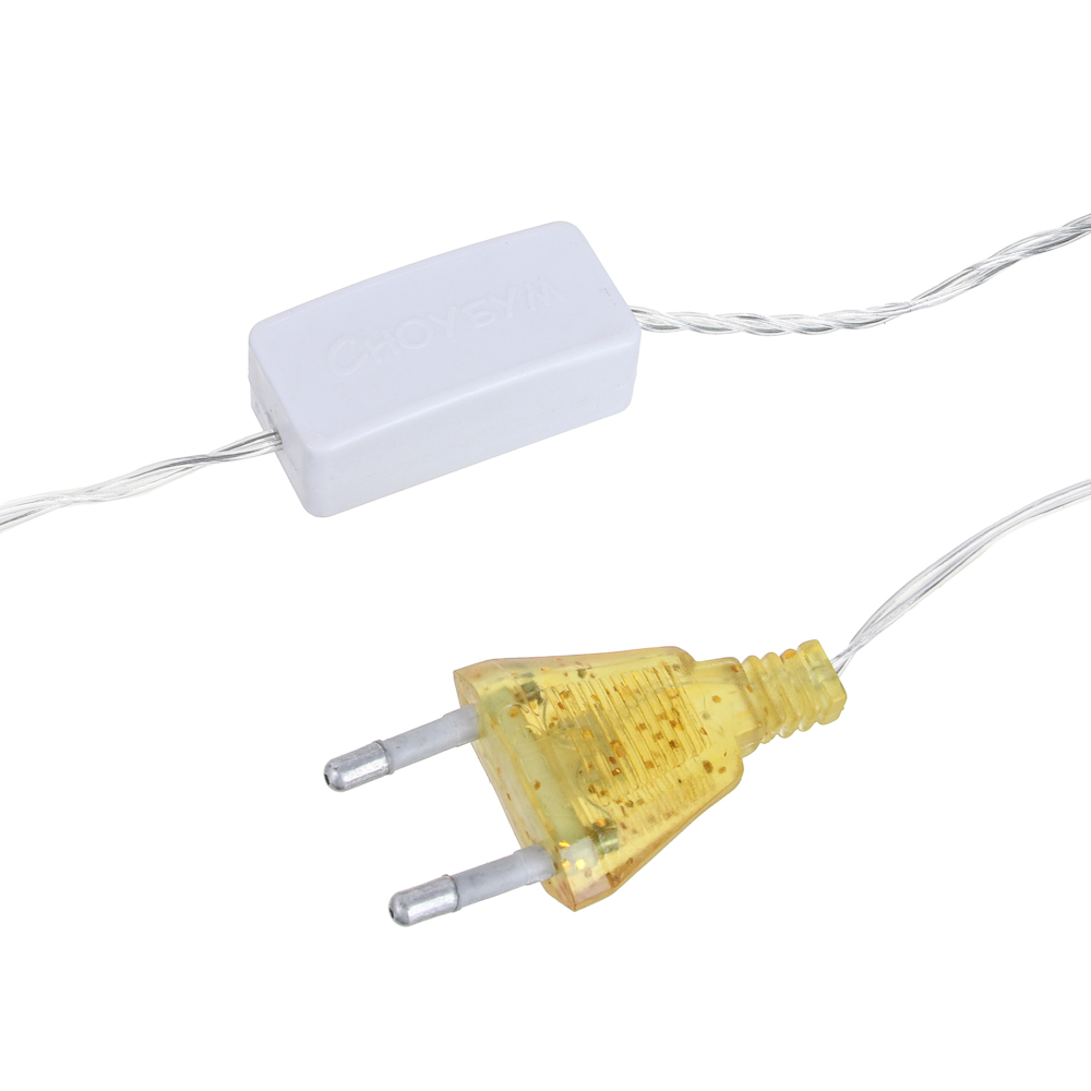 Гирлянда вьюн 14 м СНОУ БУМ, 180 LED ламп, постоянное свечение шампань, ПВХ прозрачный, 220В, 50Гц, арт.№ 384-065