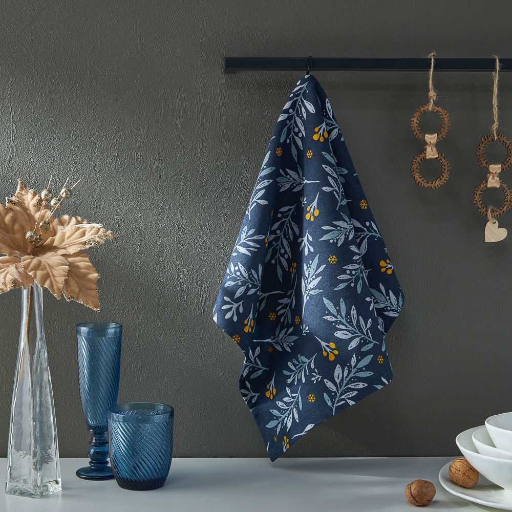 PROVANCE Ноэль Полотенце кухонное, 100% хлопок, 40х60см, синий, арт.№ 492-150