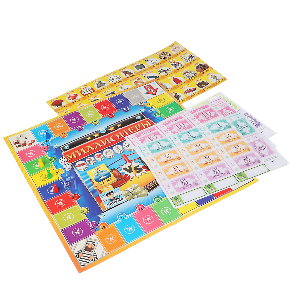 Настольная экономическая игра "Миллионеры", арт.№ 538-153