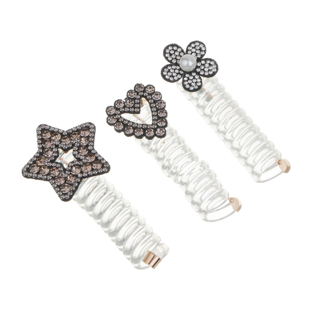 ЮНИLOOK Заколка-спиралька для волос, пластик, 7см, ТПР, пластик, арт.№ 321-379