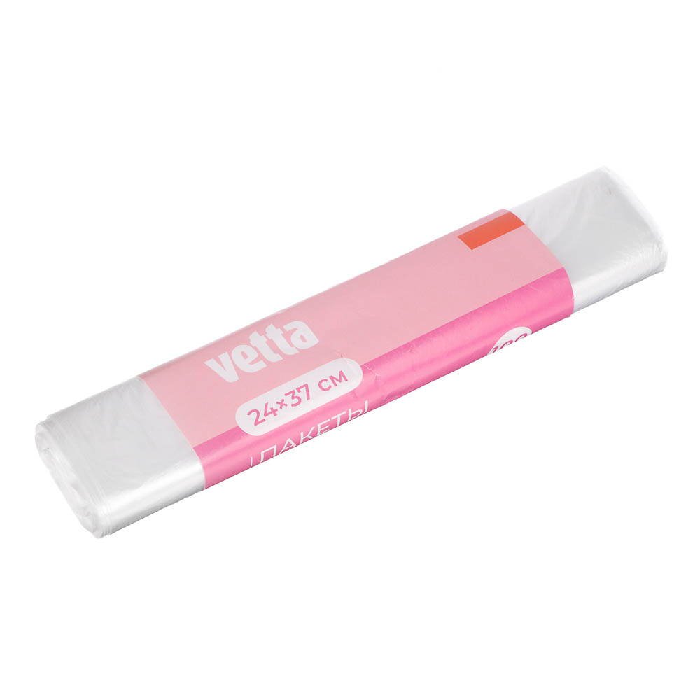 Пакеты для продуктов тм VETTA, 24x37см, особо прочные, 100шт, арт.№ 438-198