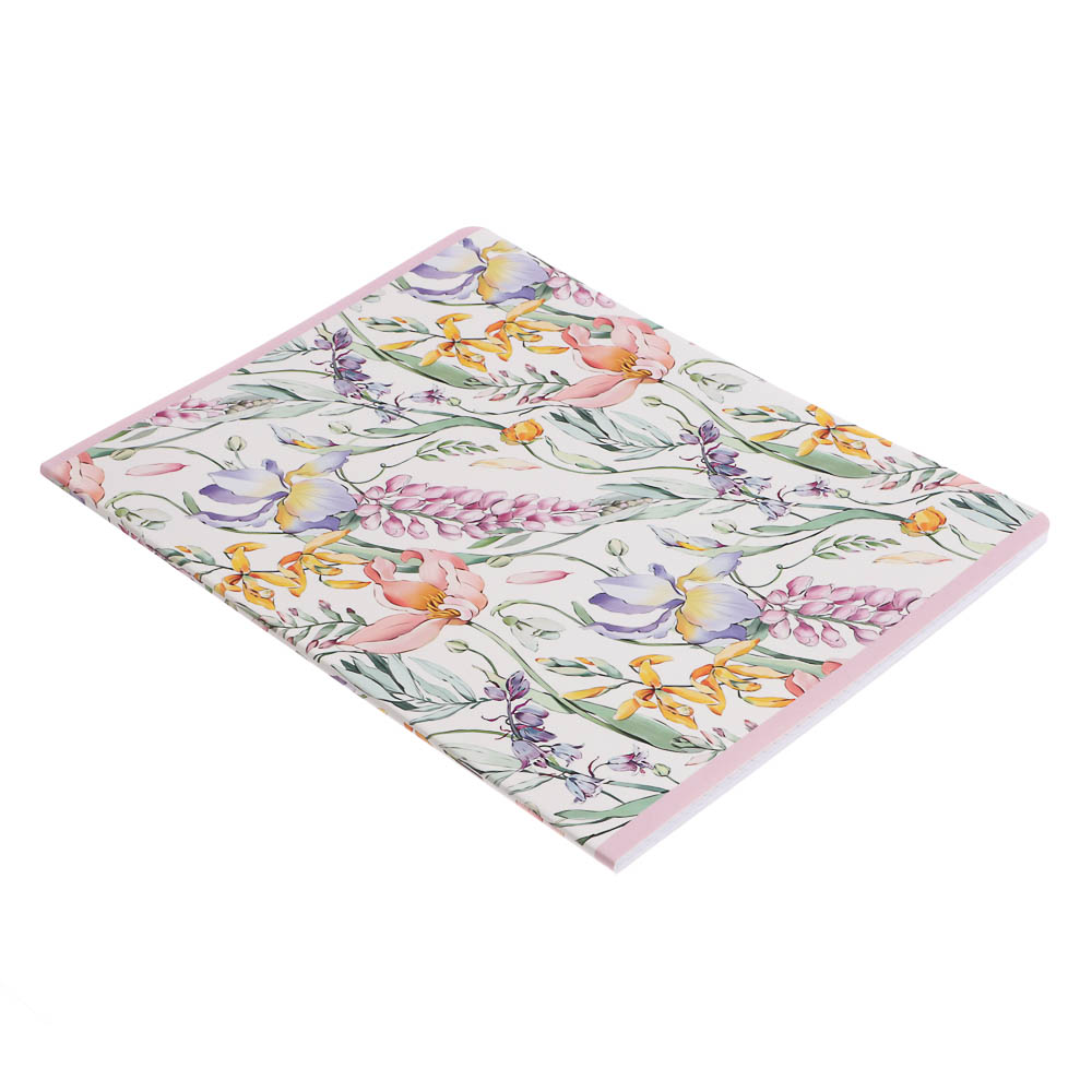 Тетрадь 48 л. "Botanica" А4, в клетку, на скобе, скругленные углы, в ассортим., арт.№ 578-176