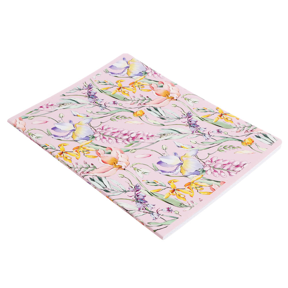 Тетрадь 48 л. "Botanica" А4, в клетку, на скобе, скругленные углы, в ассортим., арт.№ 578-176