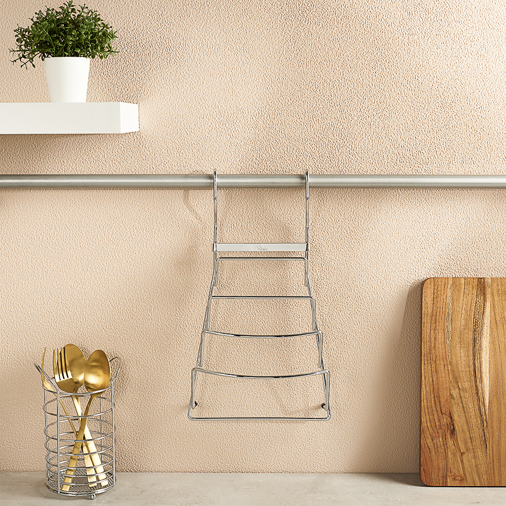 Полка для крышек тм VETTA, 21x11x37см, хромированная сталь, арт.№ 481-034