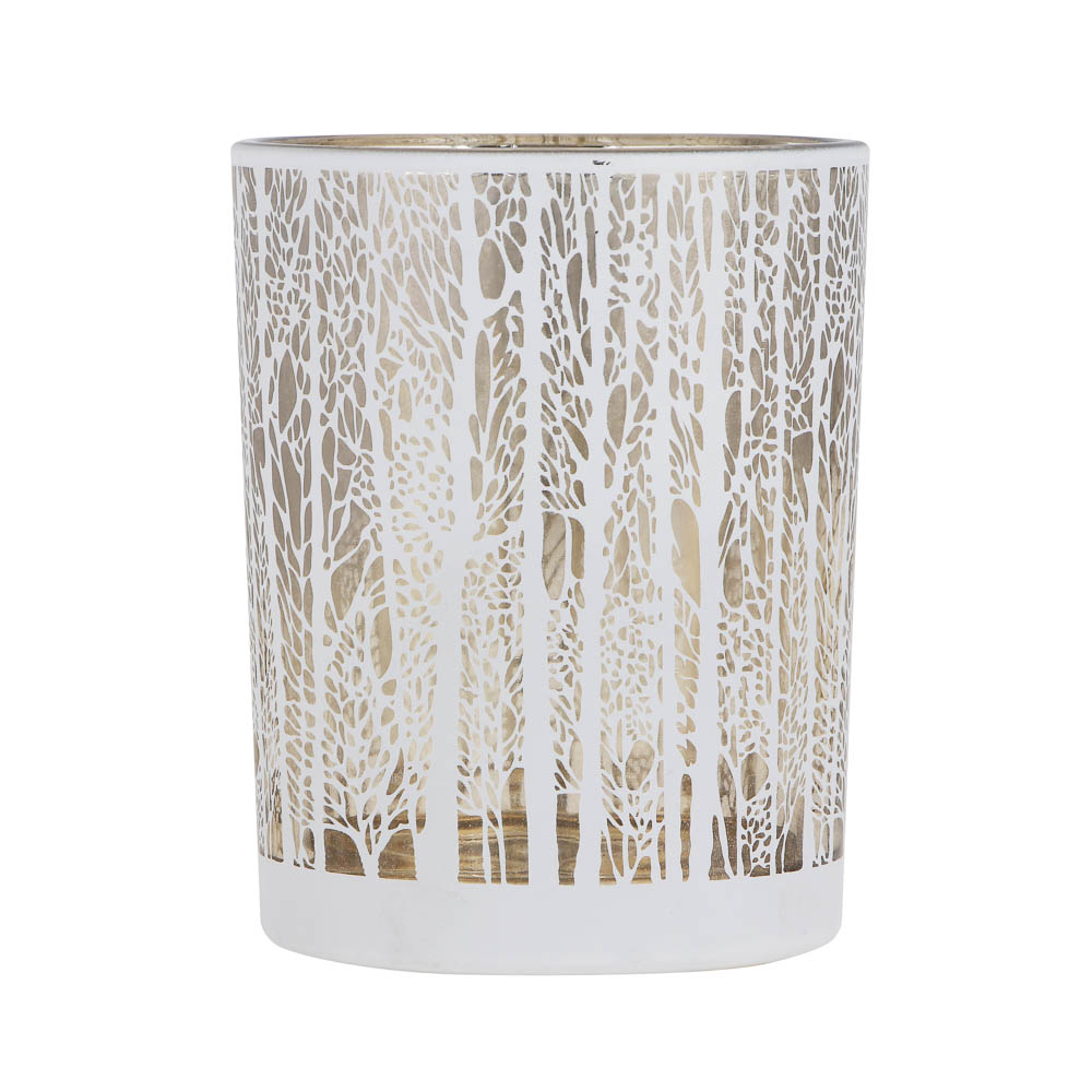 BY COLLECTION White Line Подсвечник, 10х12,5см, стекло, арт.№ 820-865