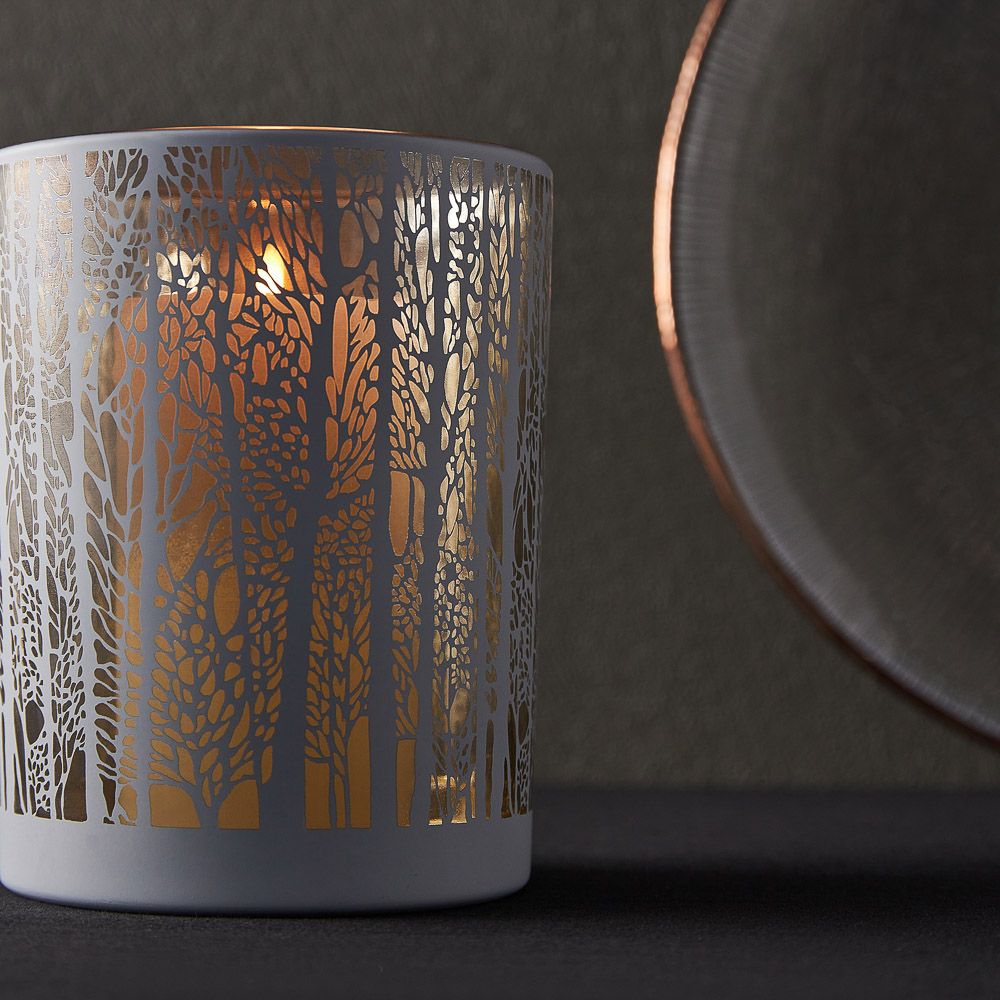 BY COLLECTION White Line Подсвечник, 10х12,5см, стекло, арт.№ 820-865