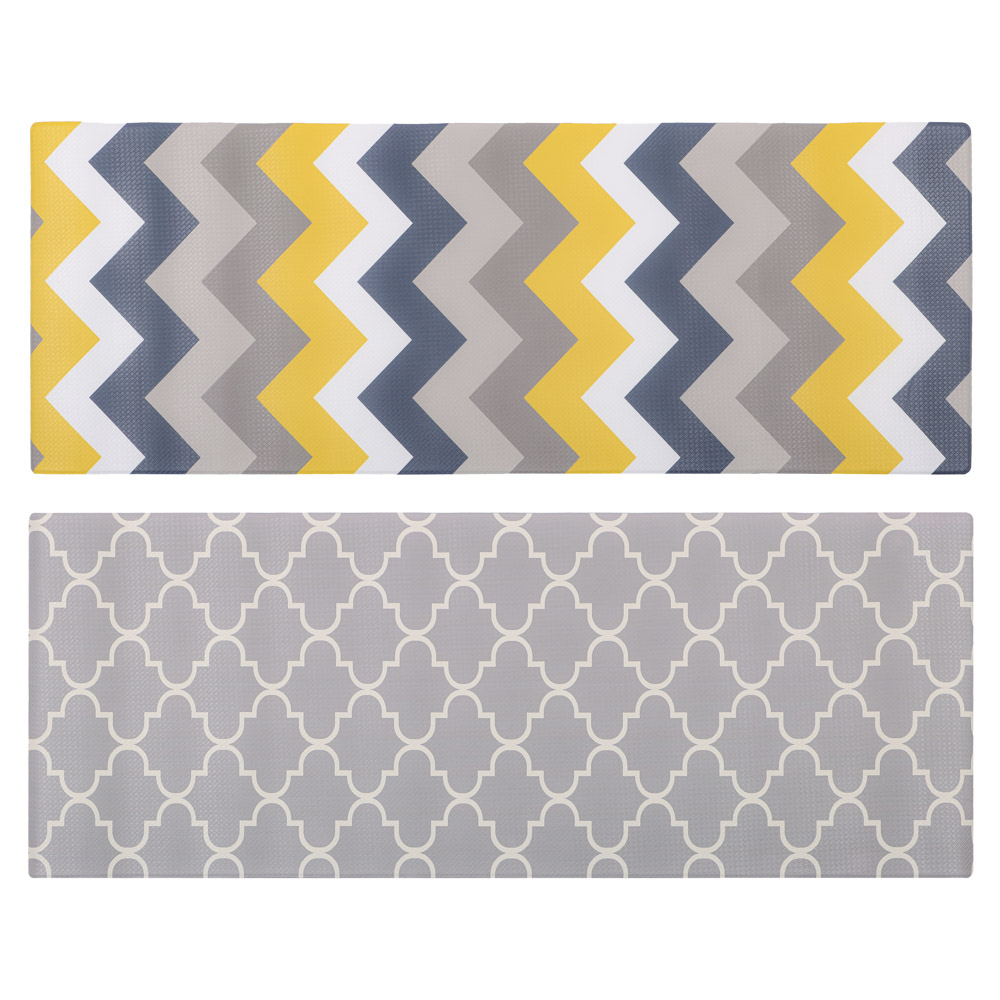 VETTA Коврик кухонный универсальный "Узоры", ПВХ, 120х45см, 2 дизайна, арт.№ 466-341