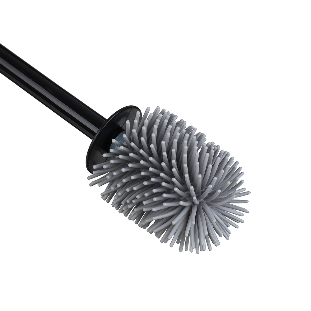 VETTA Ёрш для туалета силиконовый с ёмкостью для чист.средства, крепл.на стену, полипропилен, 45х10с, арт.№ 463-079