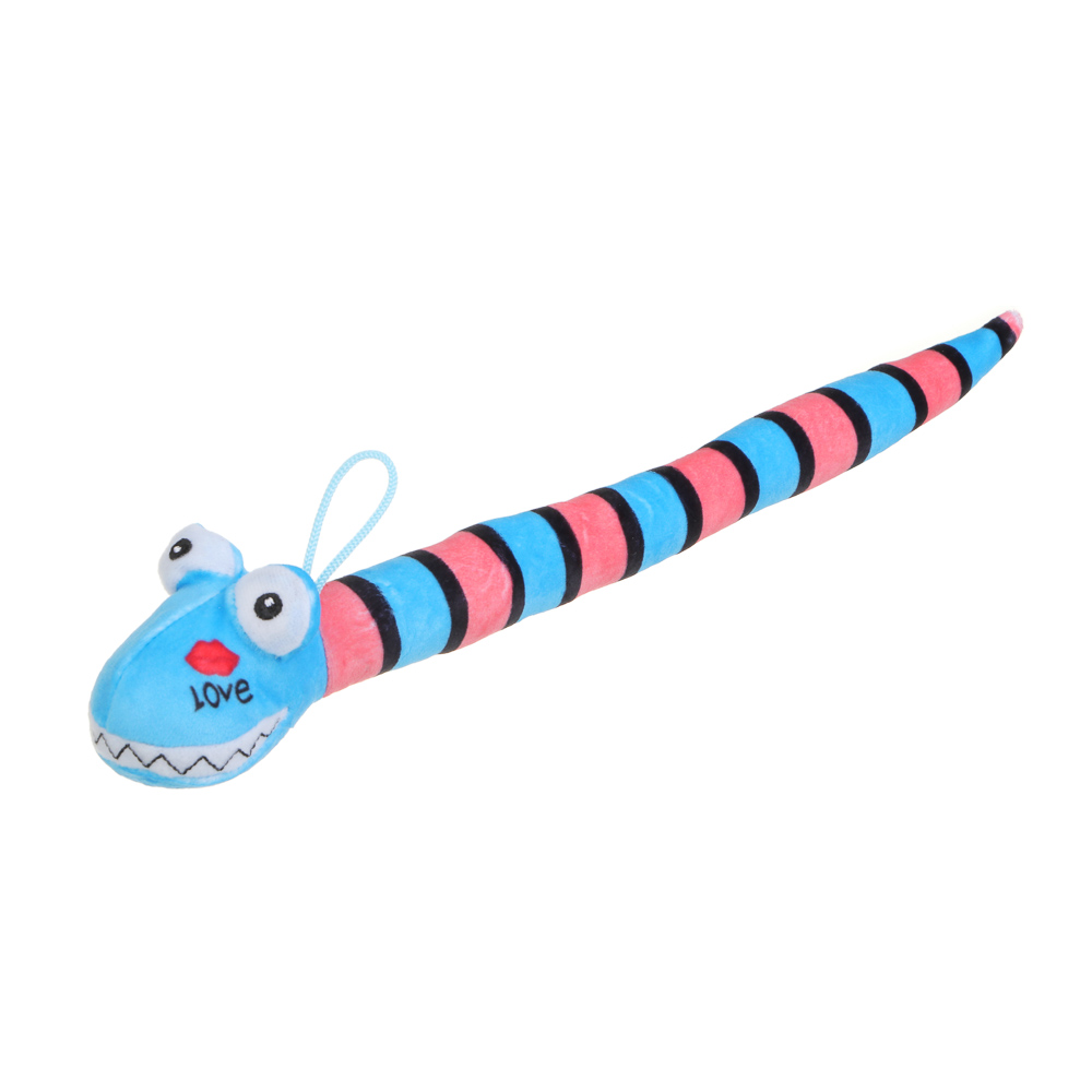 СНОУ БУМ Сувенир мягкий змейка, полиэстер, 35см, 3 дизайна, арт.№ 394-530