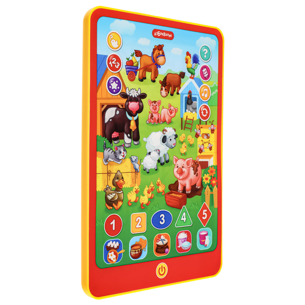 АЗБУКВАРИК Планшет Азбука загадок, 13,5х20х1,6см, пластик, 3xААА, 5 дизайнов, арт.№ 272-836