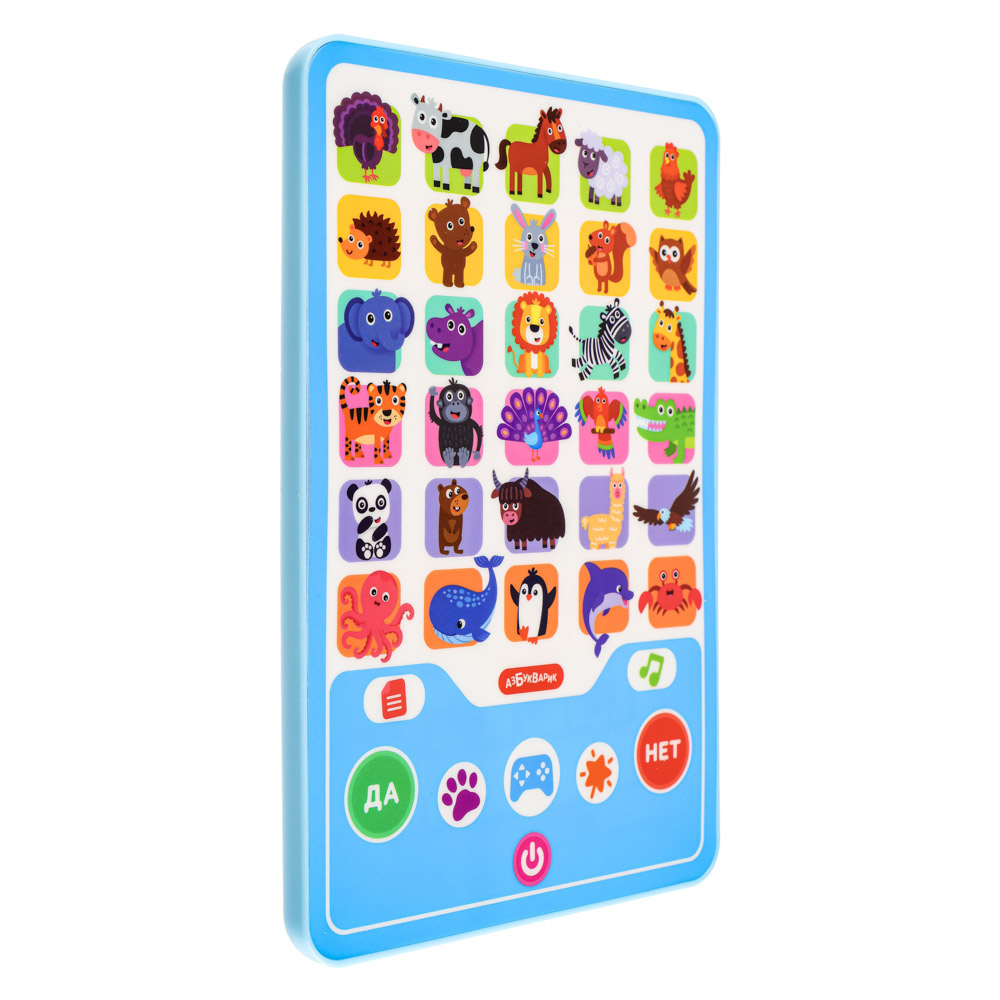 АЗБУКВАРИК Планшет Азбука загадок, 13,5х20х1,6см, пластик, 3xААА, 5 дизайнов, арт.№ 272-836