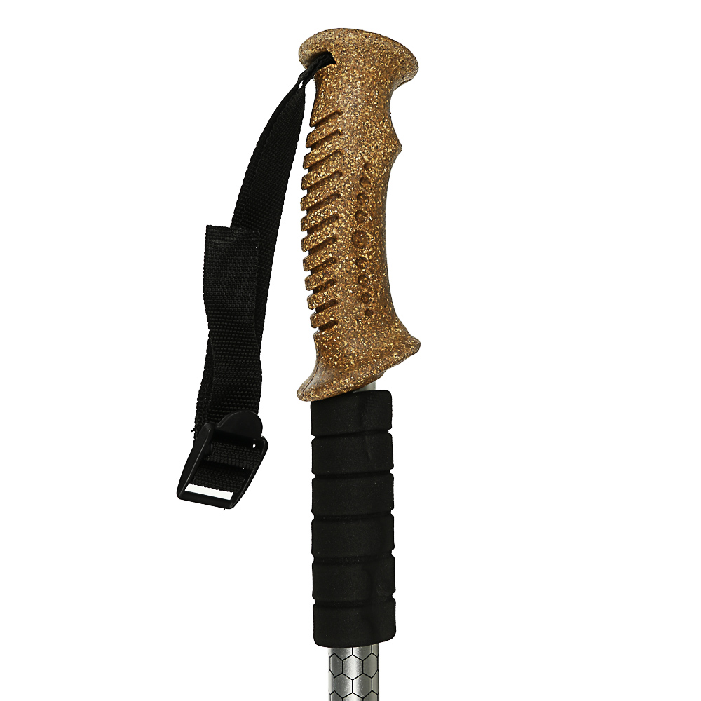 SILAPRO Набор палок для скандинавской ходьбы 2шт, телескопические 65-135см, алюм 6061, пробка, арт.№ 190-010