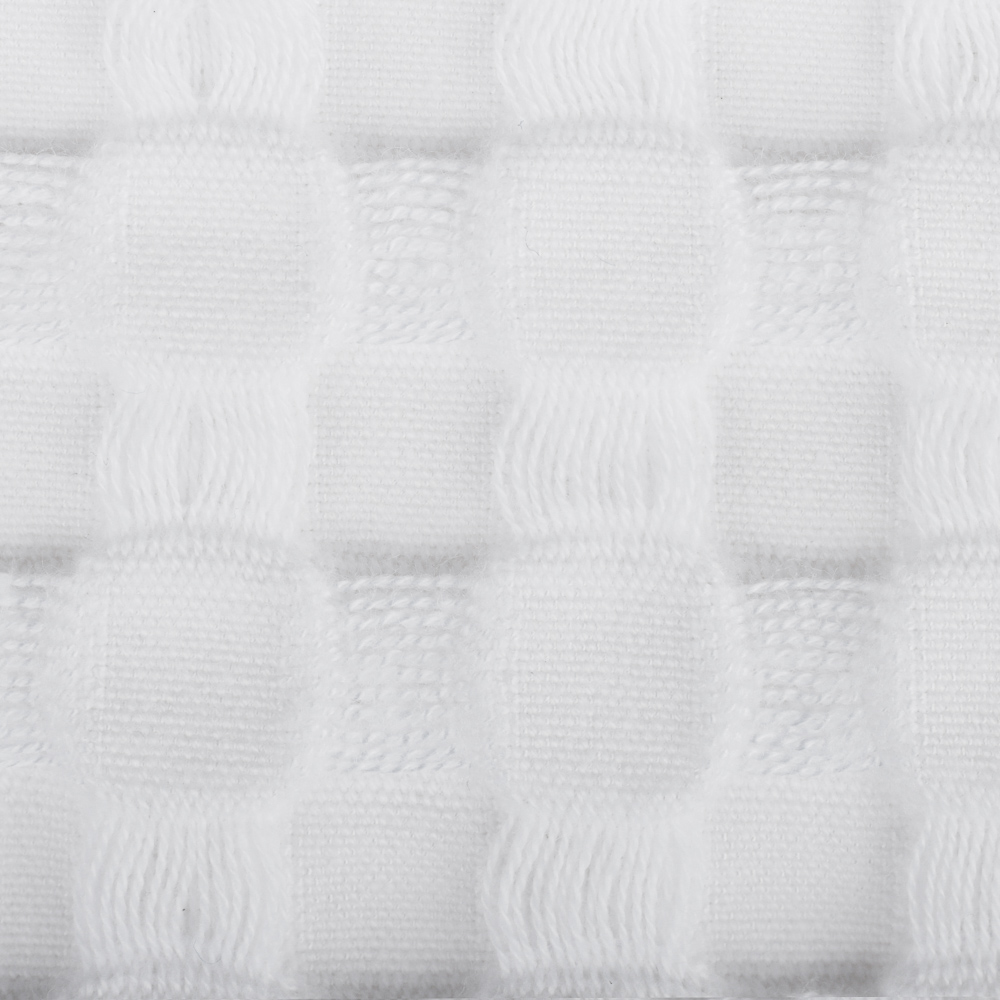 BY COLLECTION Полотенце вафельное 70х140см, 50% бамбук, 50% хлопок, белый, арт.№ 484-057