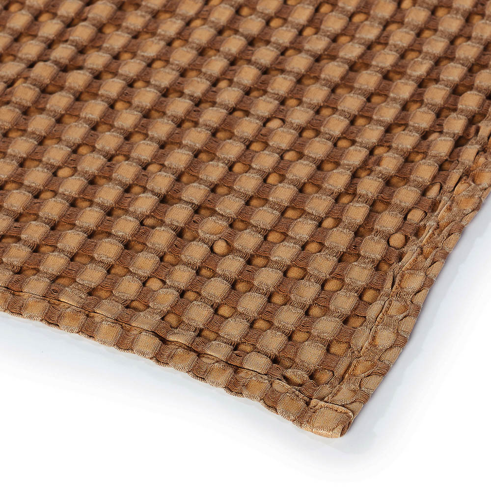 BY COLLECTION Полотенце вафельное 70х140см, 50% бамбук, 50% хлопок, карамель, арт.№ 484-063