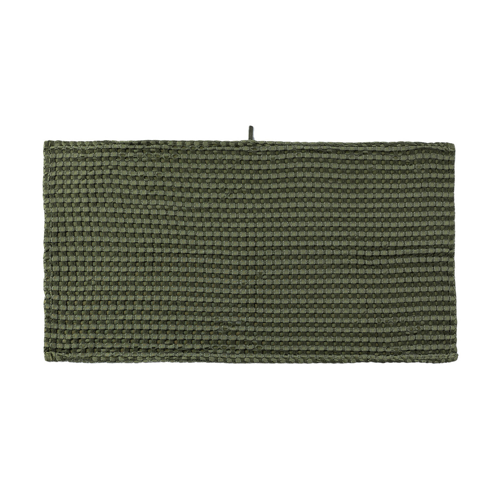 BY COLLECTION Полотенце вафельное 70х140см, 50% бамбук, 50% хлопок, зеленый, арт.№ 484-066