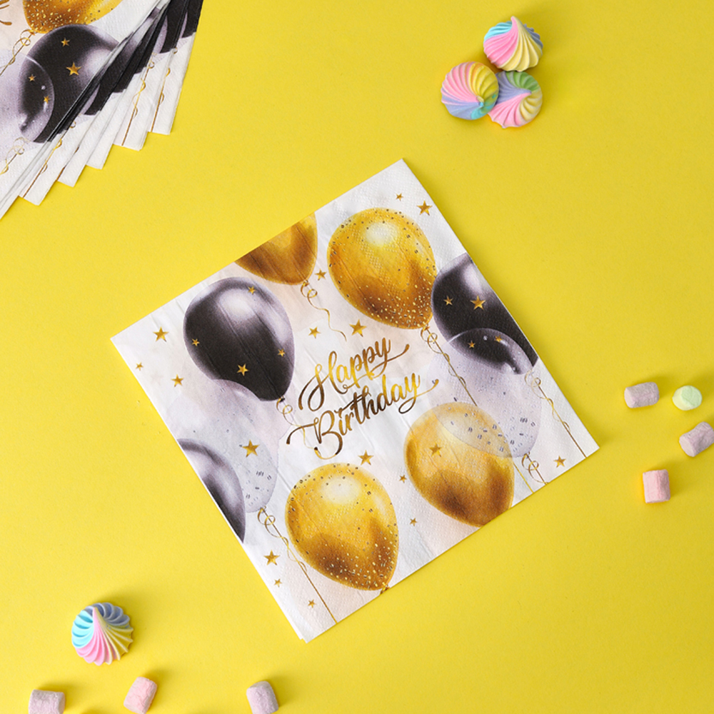 Набор салфеток бумажных тм Fntastic, 12 шт Happy birthday! 33x33 см, арт.№ 530-350