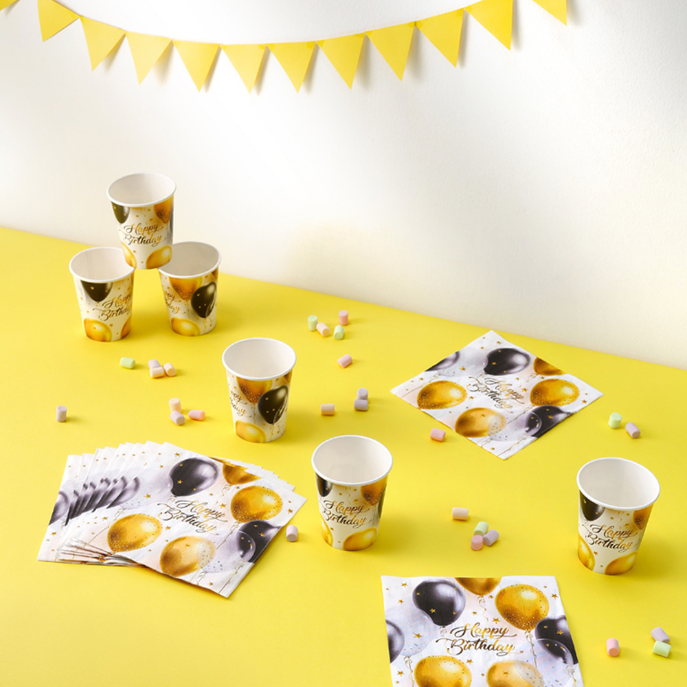 Набор салфеток бумажных тм Fntastic, 12 шт Happy birthday! 33x33 см, арт.№ 530-350