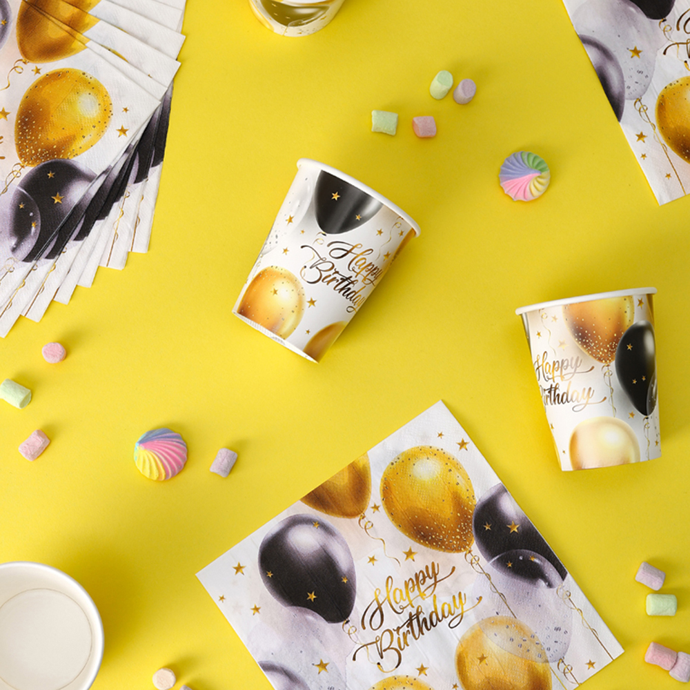 Набор салфеток бумажных тм Fntastic, 12 шт Happy birthday! 33x33 см, арт.№ 530-350