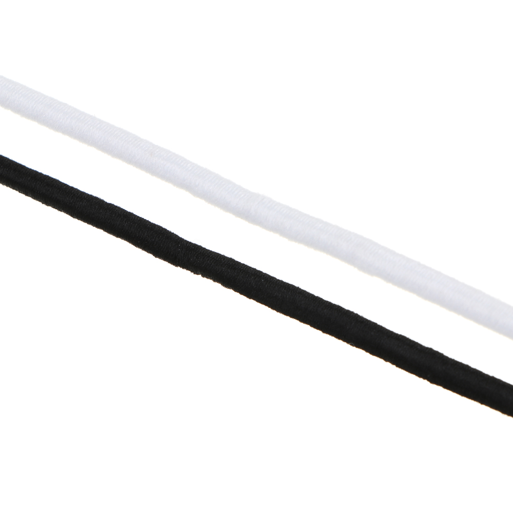 Резинка шляпная для рукоделия, резина, полиэстер,  длина 3м, ширина 3мм, 2 цвета, арт.№ 308-288