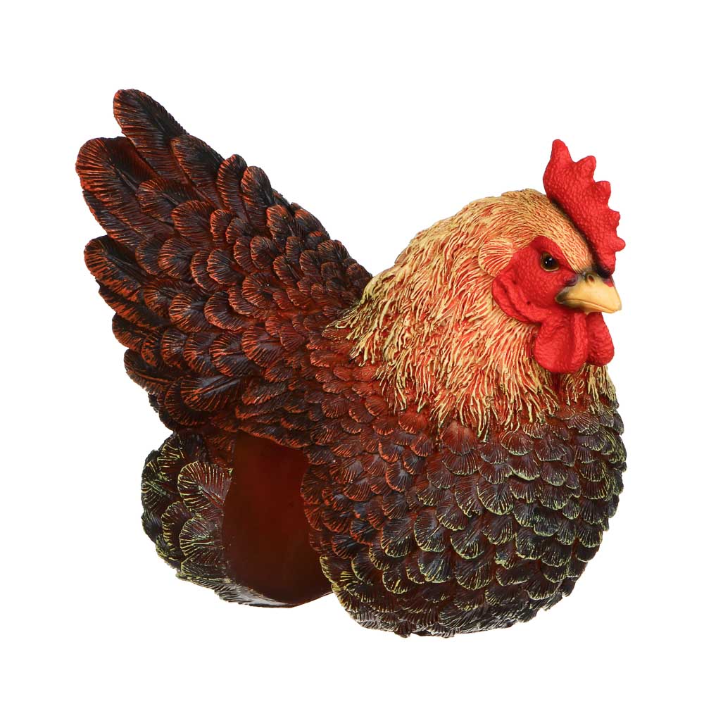 INBLOOM Фигура садовая на забор Петух 22х12,5х17,5см, полирезина, арт.№ 162-234