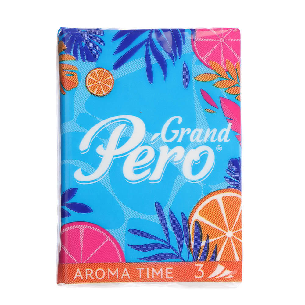 Платочки бумажные Grand Pero aroma, 3 слоя, 7шт, арт.№ 912-047