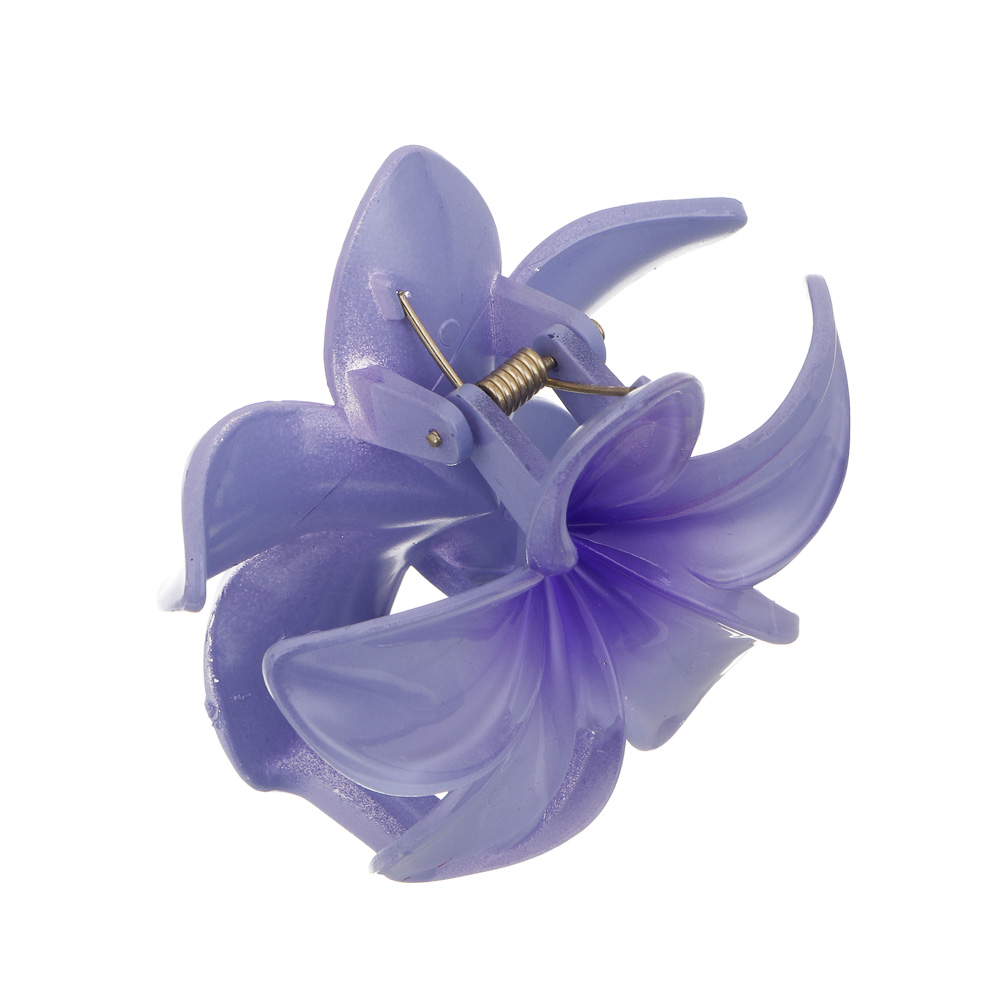 Краб для волос Ботаника, тм ЮНИLOOK, пластик, 8 см, 4 цвета, арт.№ 321-416