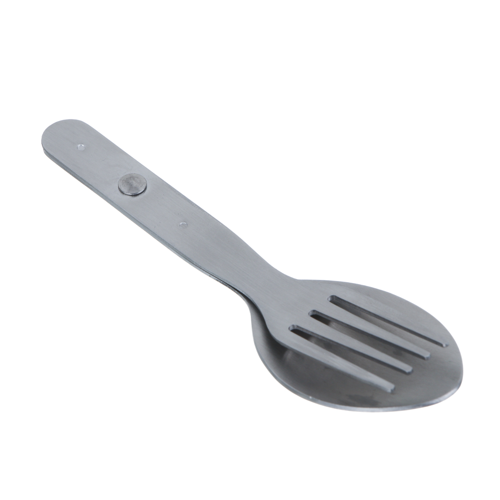 Ложка-вилка туристическая тм РУССО ТУРИСТО, складная, нерж. сталь 430, арт.№ 123-016