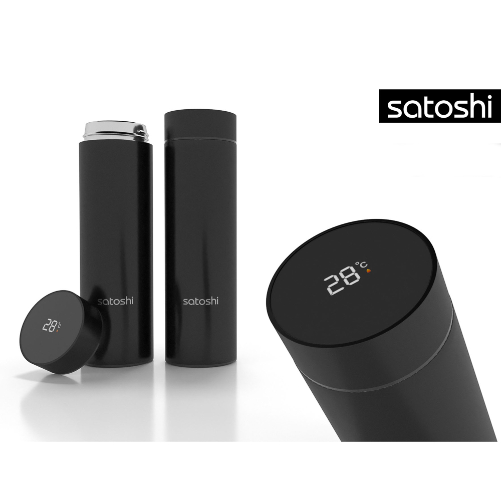 SATOSHI Термос-кружка с датчиком температуры 450мл, нерж.сталь, арт.№ 841-823