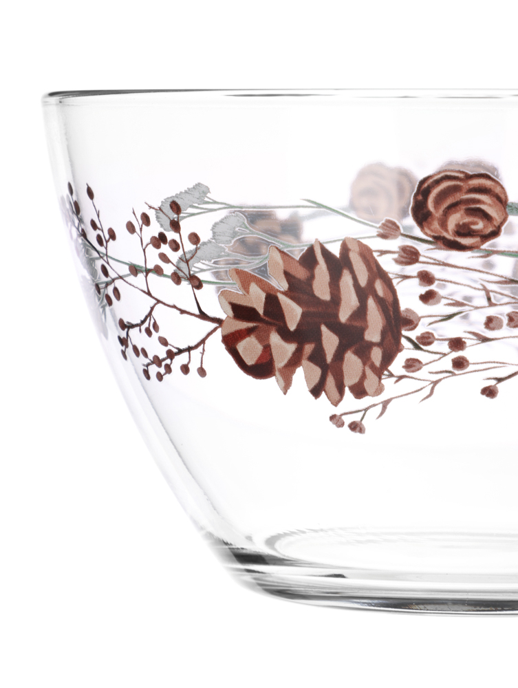 ОСЗ Шишки Салатник 19см, стекло, арт.№ 877-707