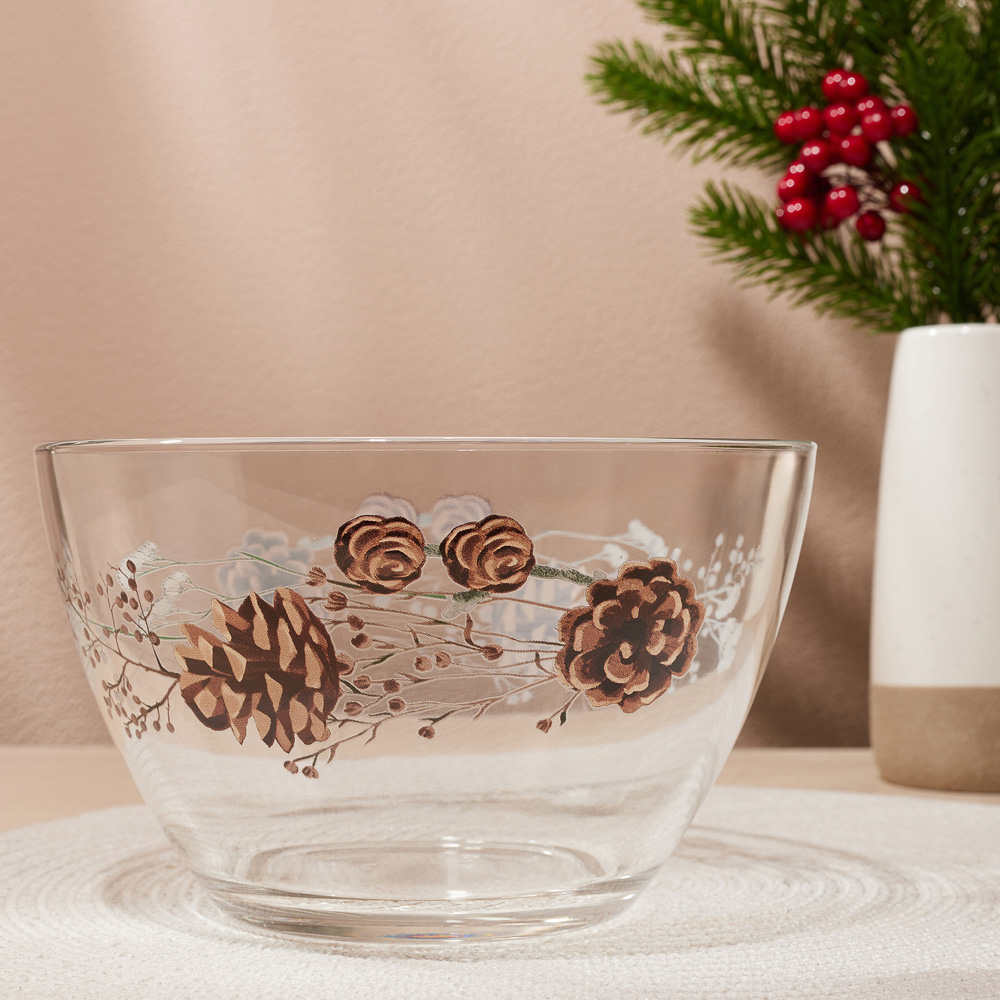 ОСЗ Шишки Салатник 19см, стекло, арт.№ 877-707