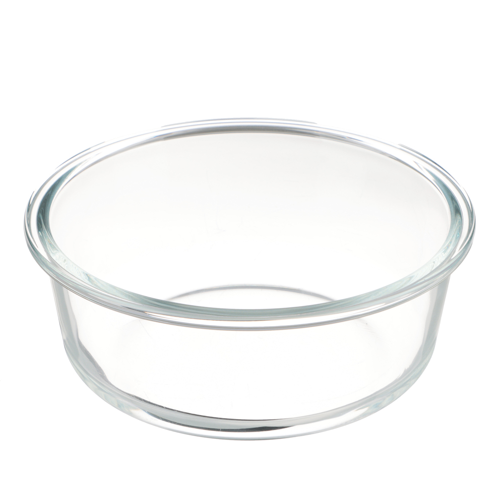 VETTA Контейнер для продуктов на защелках 950мл круглый, жаропрочное стекло, арт.№ 825-012