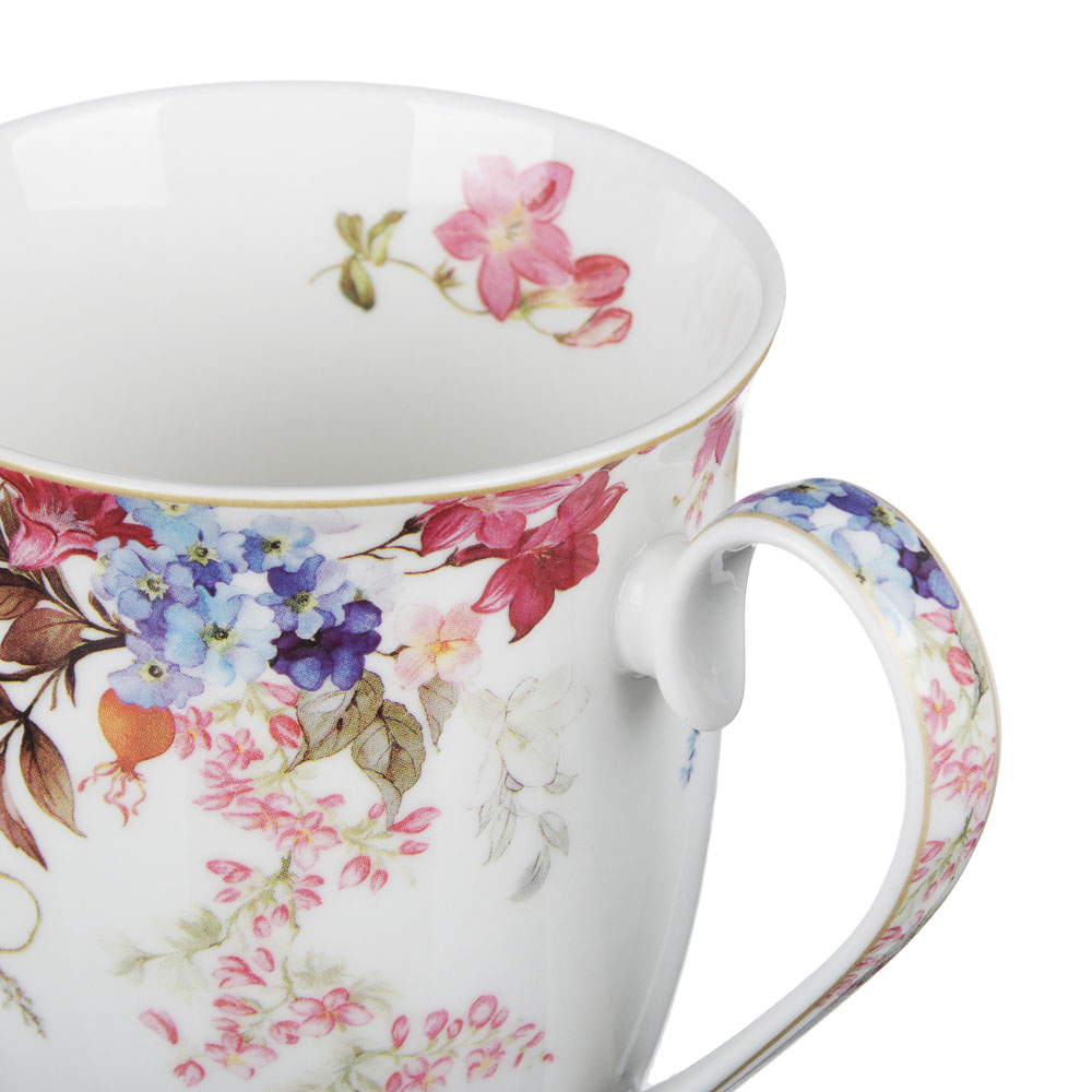 MILLIMI Японский сад Кружка 320мл, костяной фарфор, 4 дизайна, подар. упак., арт.№ 802-031