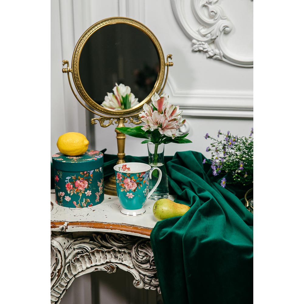 MILLIMI Японский сад Кружка 320мл, костяной фарфор, 4 дизайна, подар. упак., арт.№ 802-031