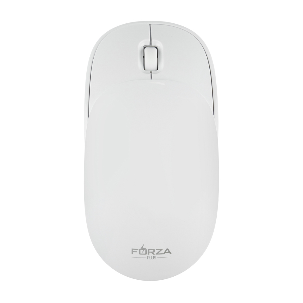 Компьютерная мышь беспроводная FORZA, 1000/1400/1800 DPI, 2.4GHz, 1xAAA, слайдер, белая, арт.№ 405-093