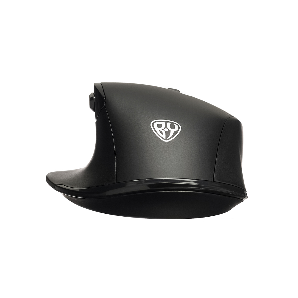 Компьютерная мышь беспроводная BY, 800-1600DPI, 6D 2.4GHz, 1xAA,"copy-paste", чёрная, арт.№ 405-096