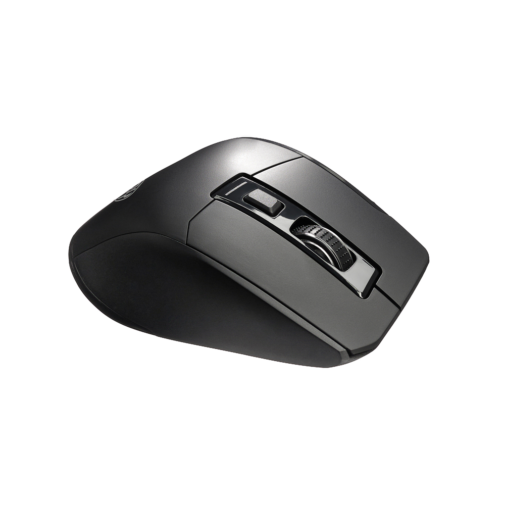 Компьютерная мышь беспроводная BY, 800-1600DPI, 6D 2.4GHz, 1xAA,"copy-paste", чёрная, арт.№ 405-096