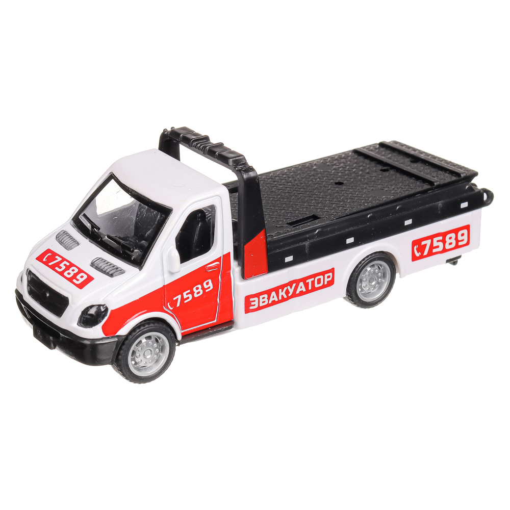 ИГРОЛЕНД Машина Эвакуатор, инерция, подвижные детали, ABS, алюминий, 11х3х3см, 2 дизайна, арт.№ 292-254