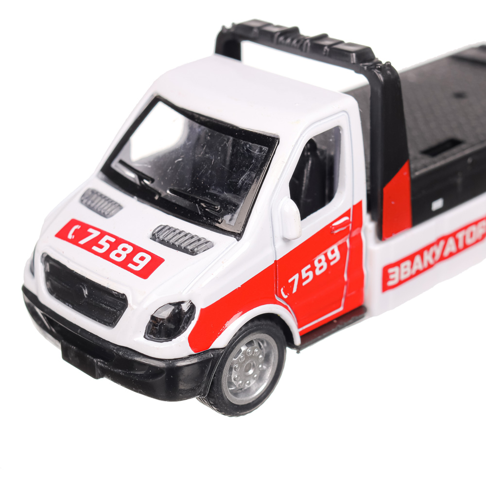 ИГРОЛЕНД Машина Эвакуатор, инерция, подвижные детали, ABS, алюминий, 11х3х3см, 2 дизайна, арт.№ 292-254