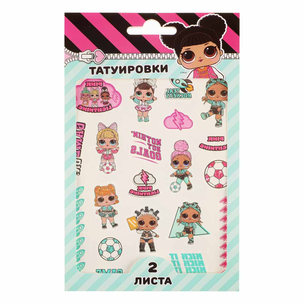 НД ПЛЭЙ Наклейки-татуировки, бумага, 11,8х19см, 2 листа, 4 дизайна, арт.№ 831-018