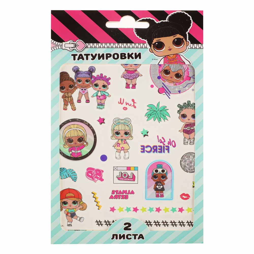 НД ПЛЭЙ Наклейки-татуировки, бумага, 11,8х19см, 2 листа, 4 дизайна, арт.№ 831-018