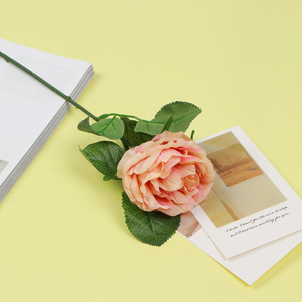 LADECOR Цветок искусственный в виде розы пионовидной, 30 см, пластик, 6 цветов, арт.№ 409-082