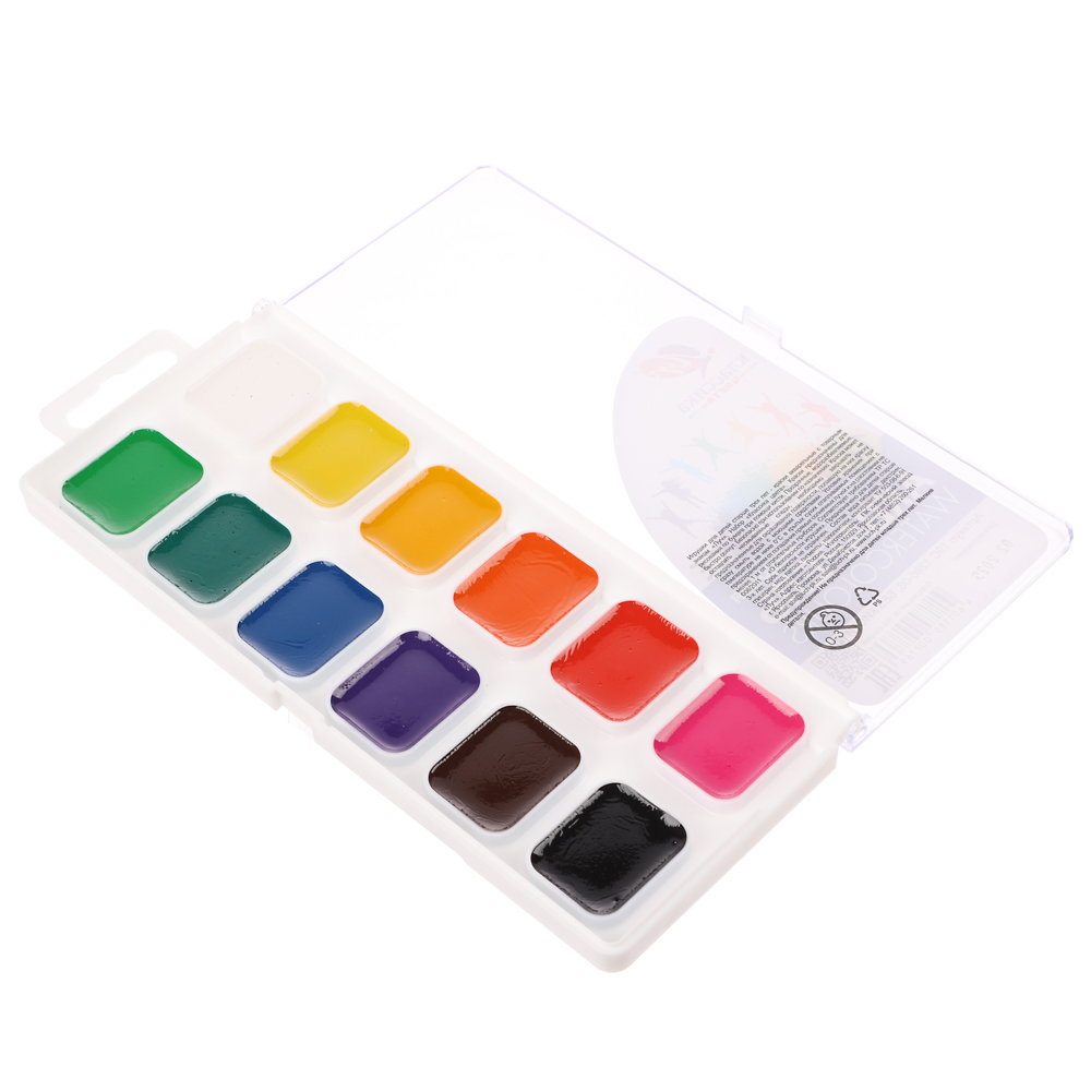 Акварель "Классика" 12 цв.б/к (европодвес), арт.№ 231-100