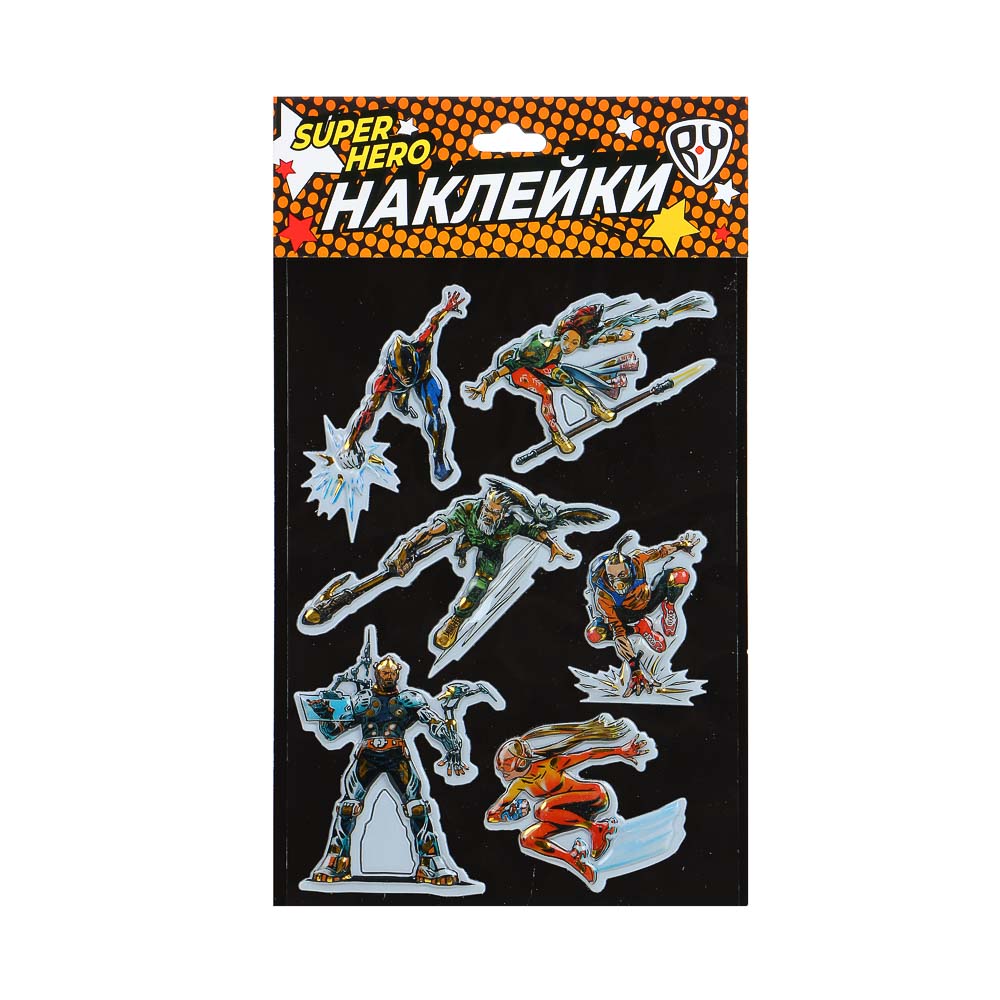 BY Наклейка декоративная с фольгированным слоем, объемная, 26х15,5см, бумага, ПВХ, 2 дизайна, арт.№ 503-560