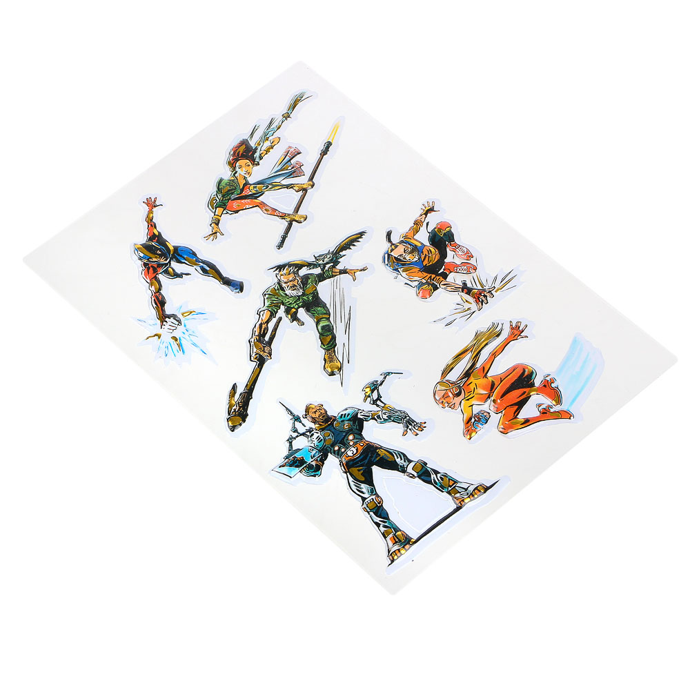 BY Наклейка декоративная с фольгированным слоем, объемная, 26х15,5см, бумага, ПВХ, 2 дизайна, арт.№ 503-560