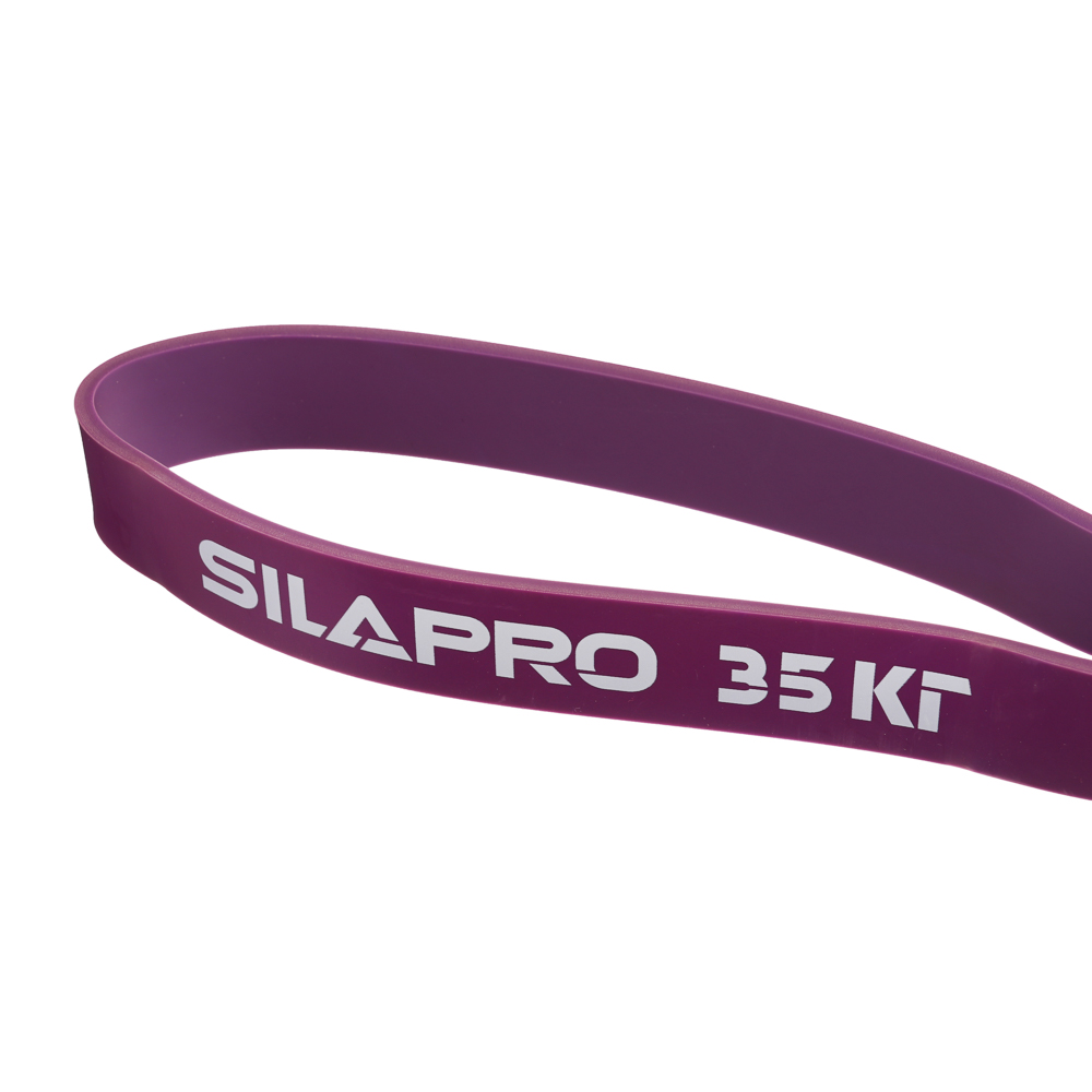 SILAPRO Лента для фитнеса силовая эластичная 208х0,45х3,2см, латекс, 35 кг, арт.№ 093-004