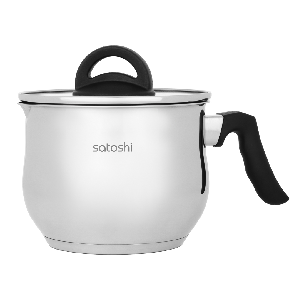 SATOSHI Мультикастрюля 16х12,5см. 2,5л. со стекл. крышкой, антипригарное покрытие, индукция, арт.№ 822-297