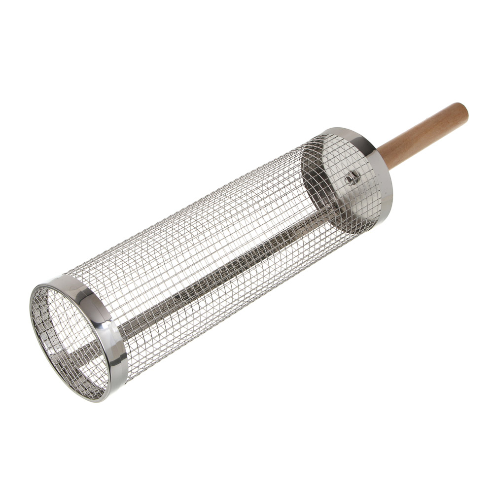 Решетка-гриль для овощей тм GRILLBOOM, цилиндр, с мелкой сеткой 250гр, 30х9,5см, арт.№ 104-054