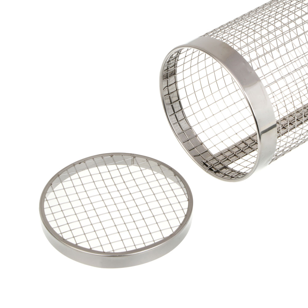 Решетка-гриль для овощей тм GRILLBOOM, цилиндр, с мелкой сеткой 250гр, 30х9,5см, арт.№ 104-054